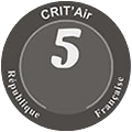 Autocollant Crit'Air 5 (gris)