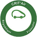 Autocollant Crit'Air vert